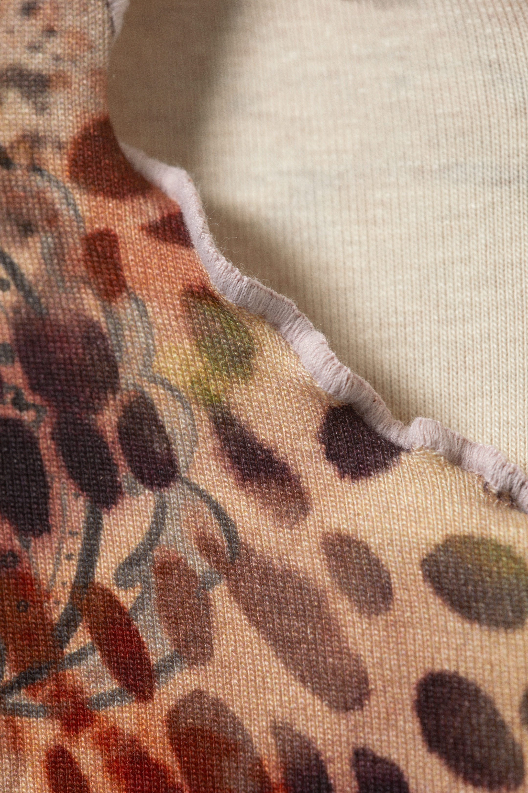 Pink - Leopard-Paisley Pattern - Soft Printed Short-Sleeved T-shirt - 2