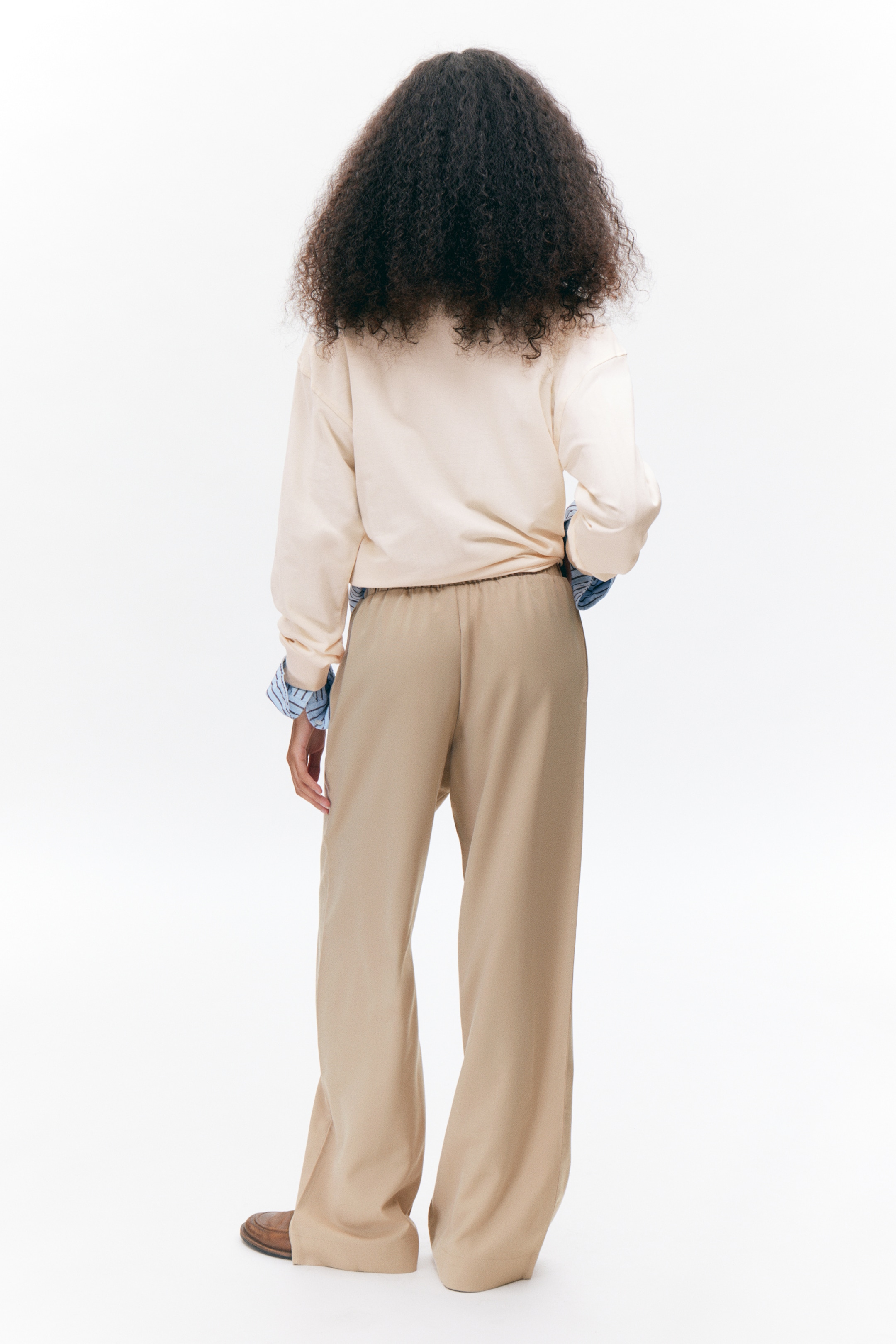 Agrandir l'image: Pantalon habillé décontracté - Beige poudré - FEMME | H&M CH 3