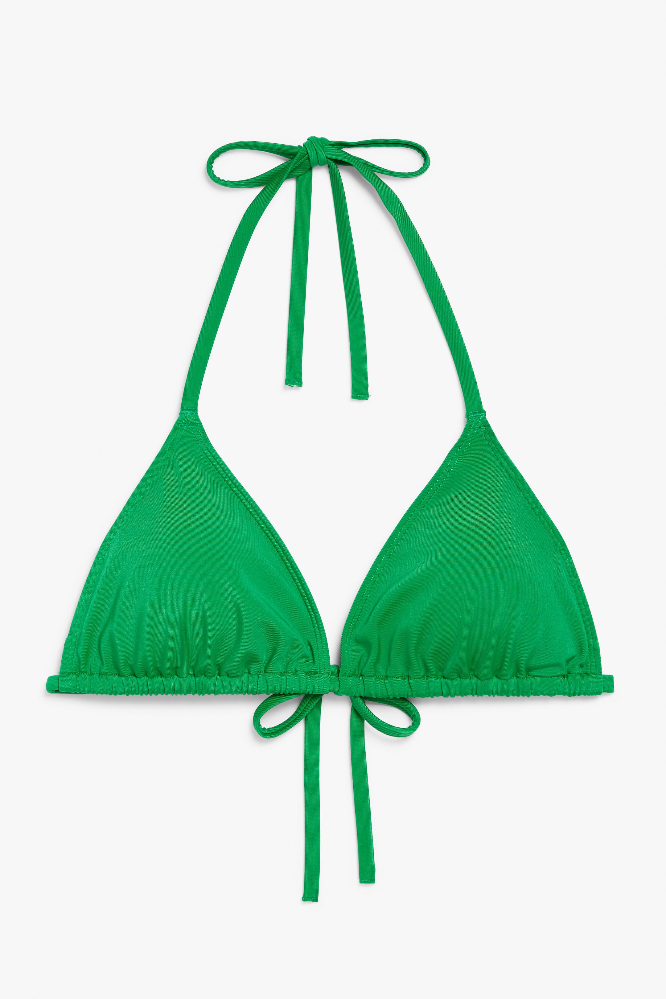 Bright green - Triangle bikini top - 0