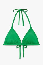 Bright green - Triangle bikini top - 0