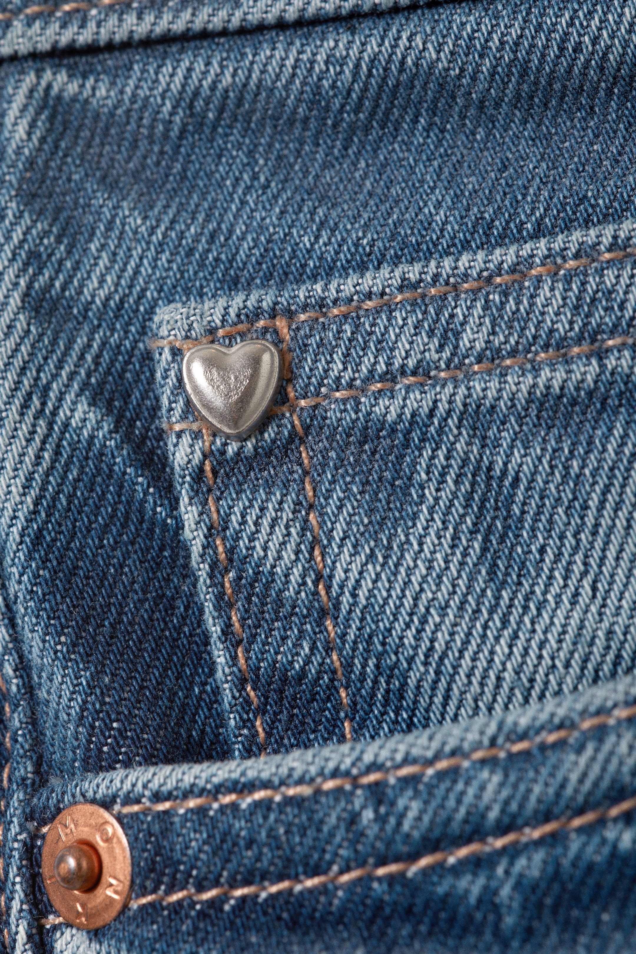 Sunset blue - Aimo rechte jeans met halfhoge taille - 2