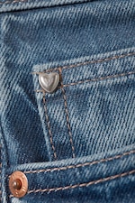 Bleu coucher de soleil - Jean Aimo droit taille mi-haute - 1