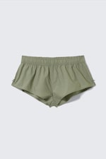Khaki Green - Mid-Rise Cotton Poplin Pyjama Briefs - 0