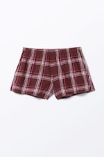 Dunkelrot kariert - Boxershorts aus Flanell - 0