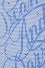 Light Blue - Dream & dazzle - Printed Fitted Tank Top - 1