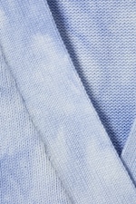 Verwaschenes Blau - Batik - Baumwoll-Cardigan aus Jacquard-Strick - 4