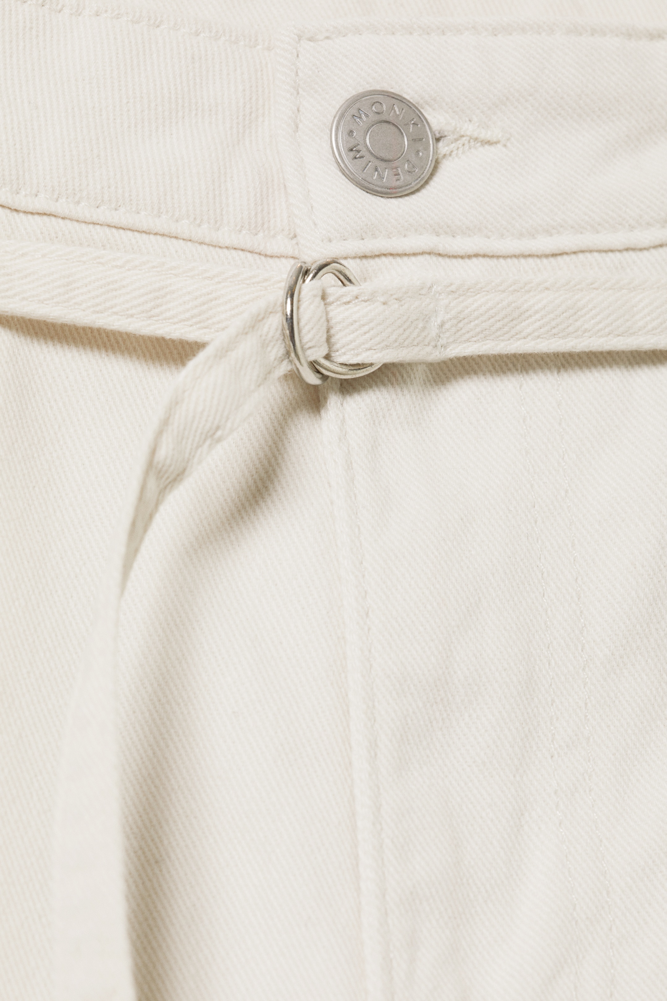 View larger image: Low Rise Cargo Cotton Twill Jorts - Off-white - Ladies | H&M GB 6