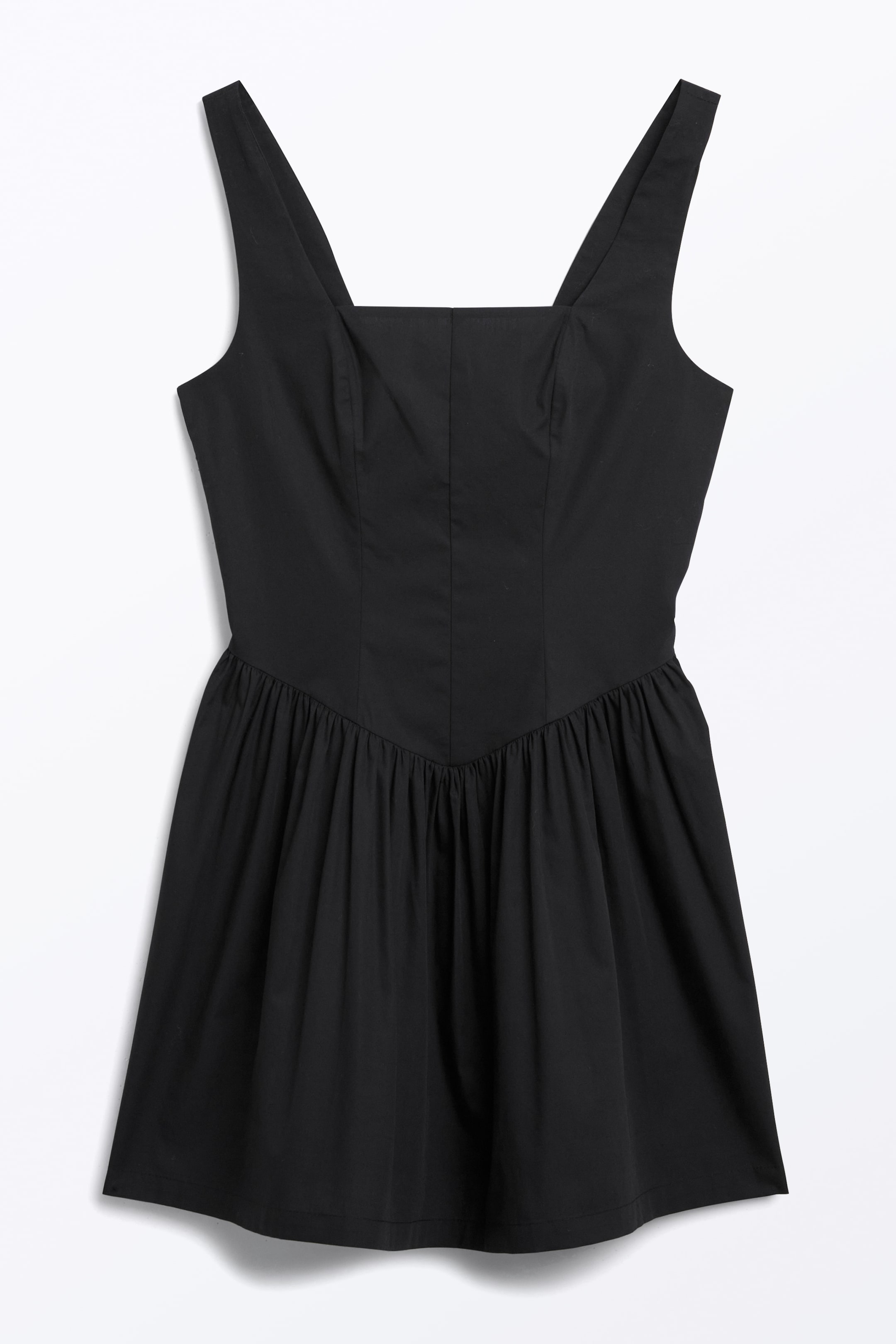 Grotere afbeelding bekijken: Gerimpelde mouwloze mini-jurk - Zwart - DAMES | H&M NL 4