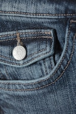 Sunset Blue - Cheri Low Waist Flared Jeans - 1