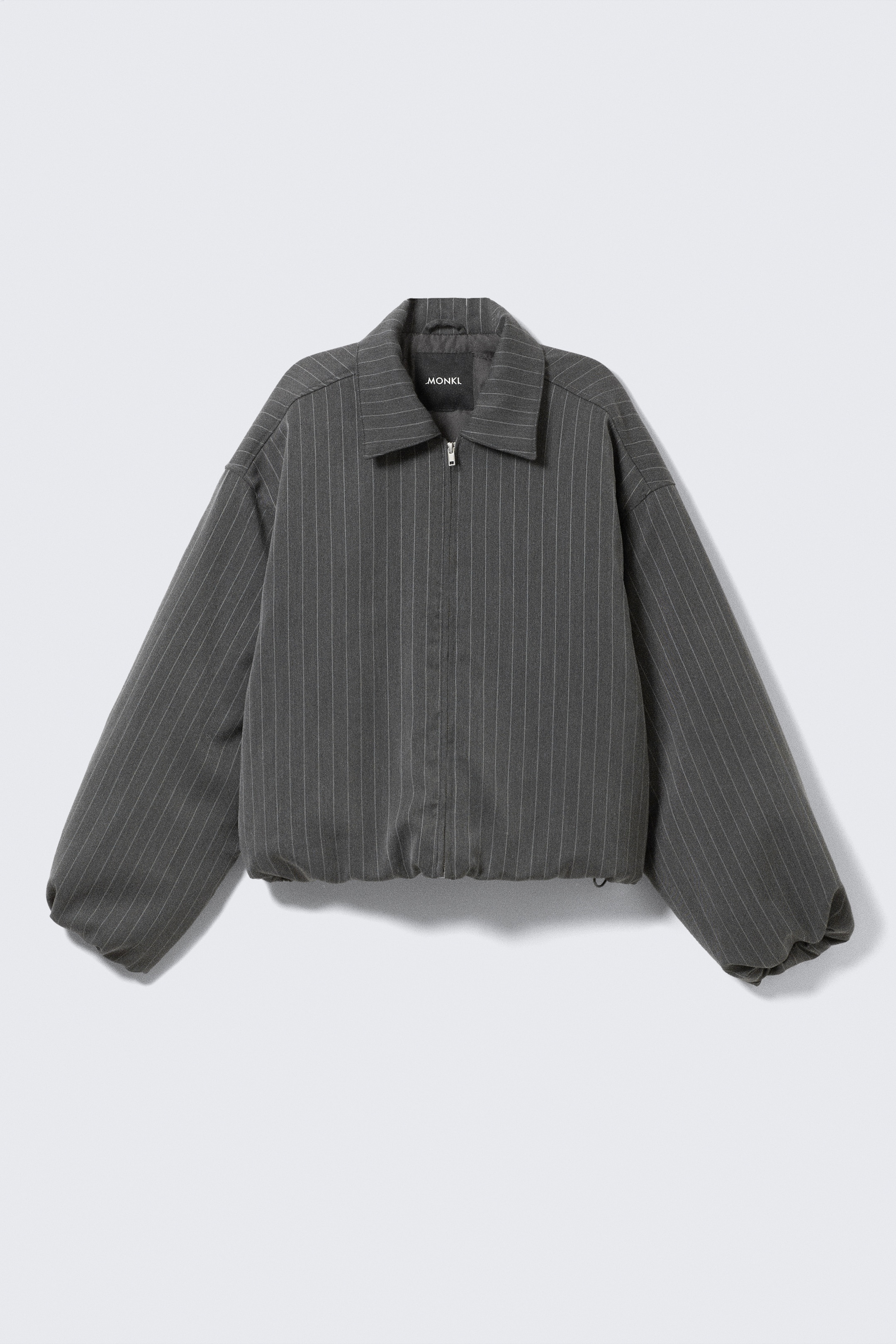 Visualizza immagine più grande: Bomber in tessuto per abiti imbottito - Grigio scuro a righe - DONNA | H&M IT 5