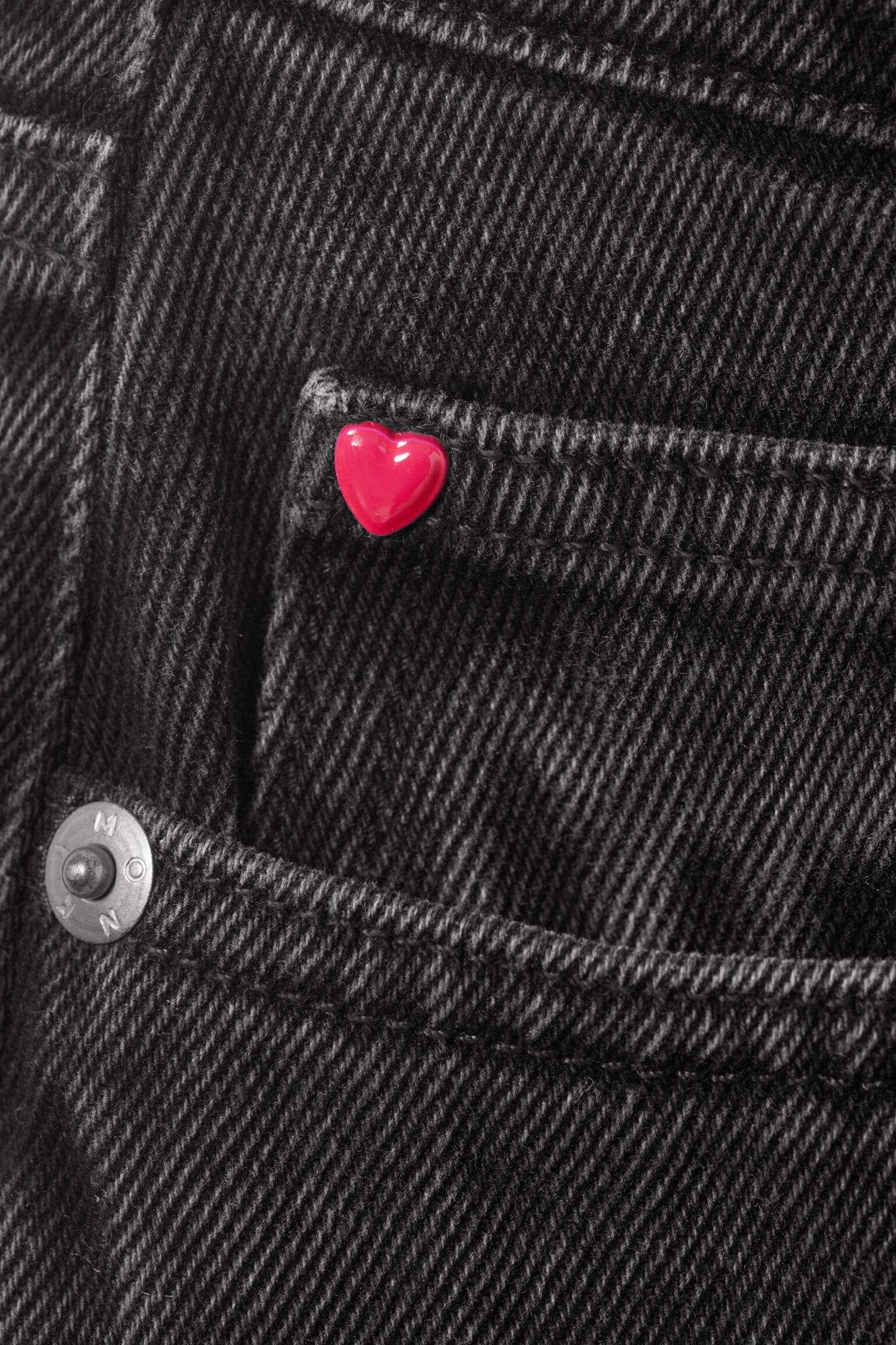 Paz Mid Wide Jeans - Washed Black/Mountain Blue - 7