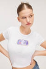 White - Sardines - Cropped t-shirt - 0