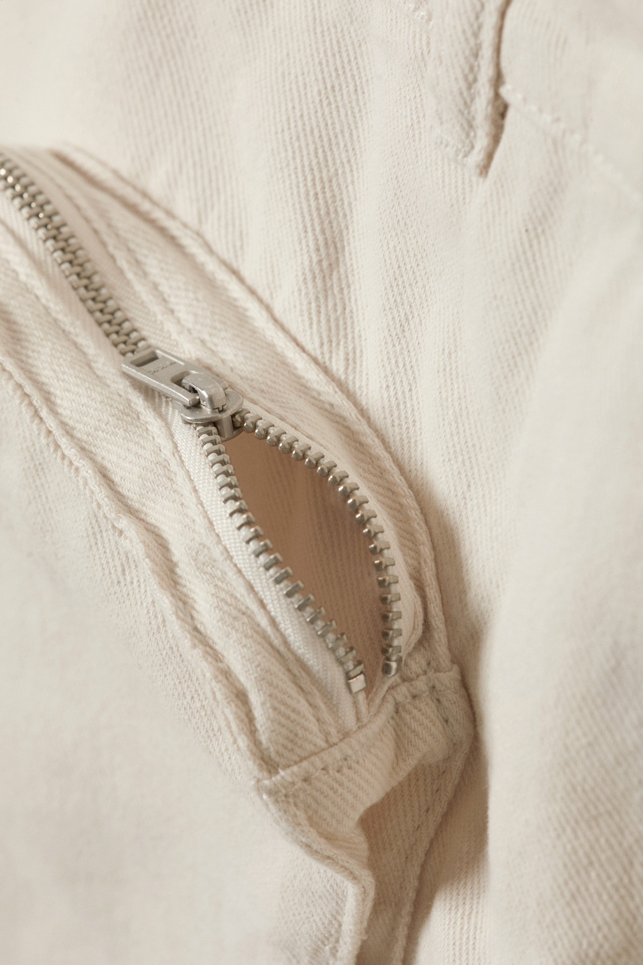 White - Asymmetric Cotton Twill Wrap Skort - 6