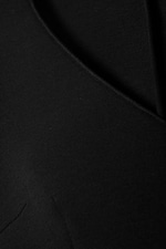 Schwarz - Scuba-Kleid mit V-Ausschnitt und Fit-and-Flare-Cut - 5