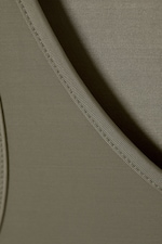 Khaki Green - Mini Jersey Tank Dress - 5