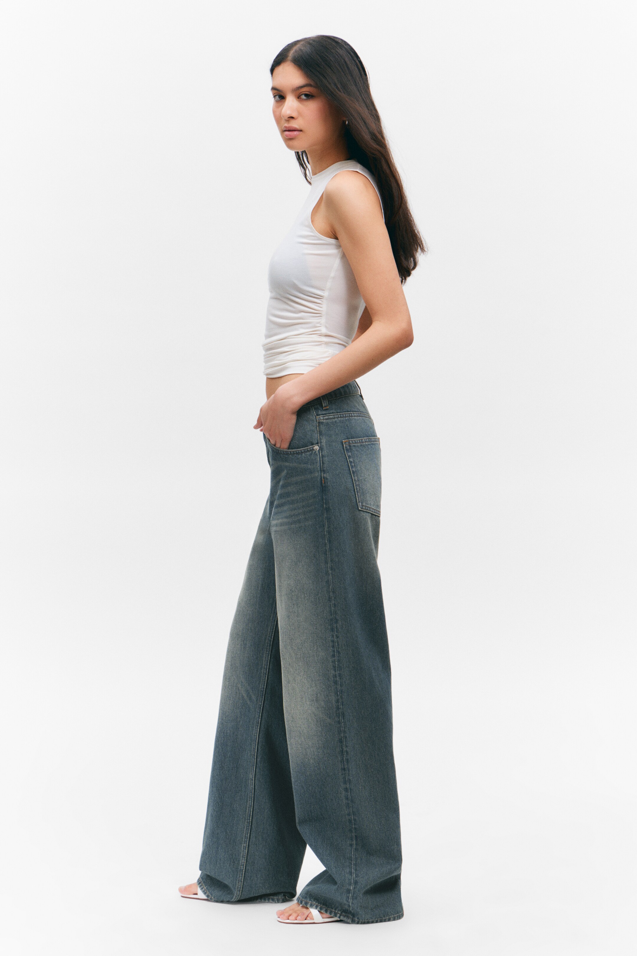 Se større billede: Naoki lave løse jeans - Nikki Blue - DAME | H&M DK 3