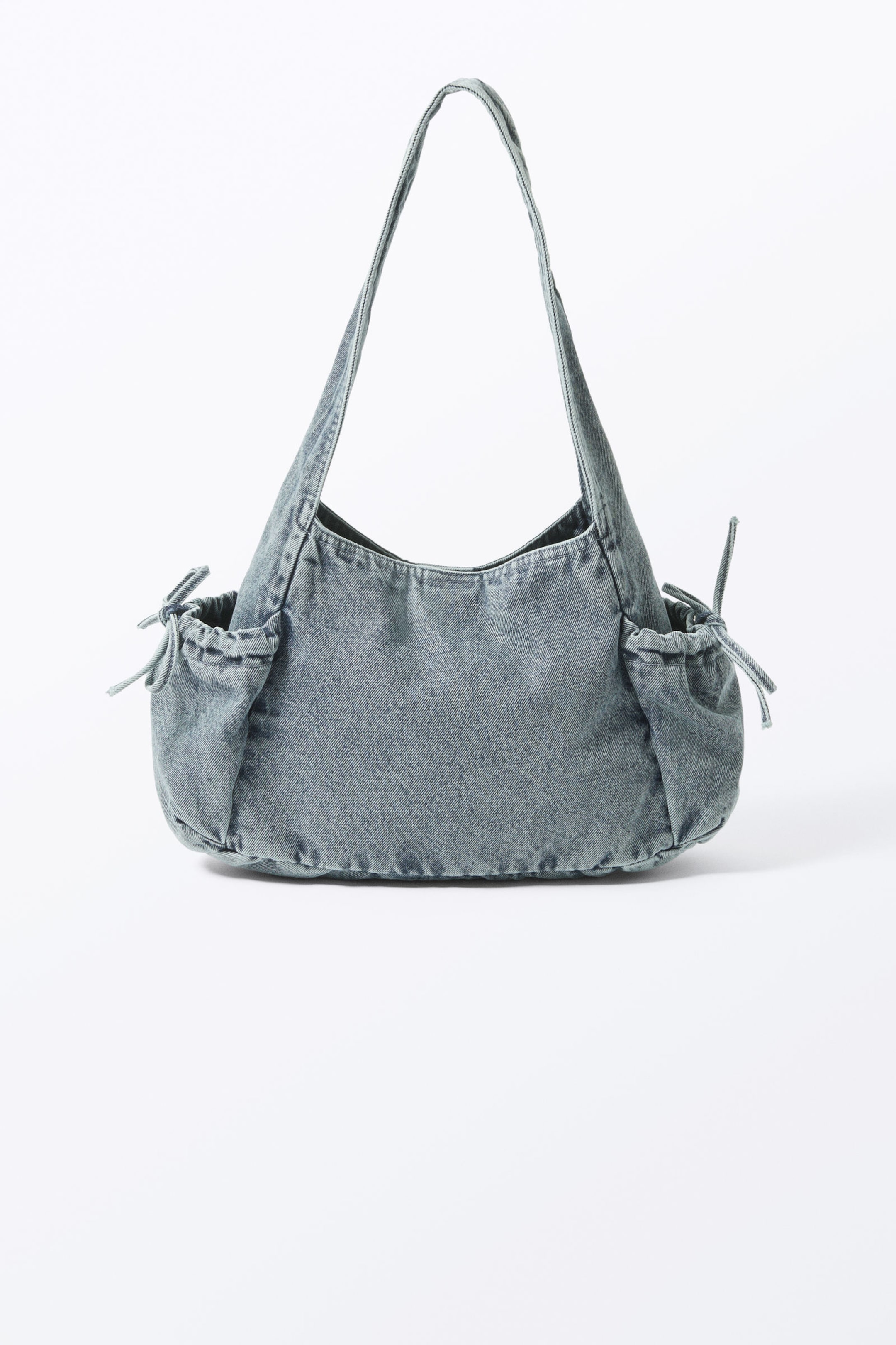 Blue Denim - Rectangular Shoulder Bag - 3