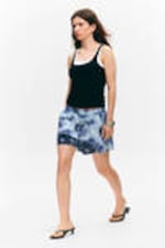 Blue Paisley Print - Relaxed Cotton Boxer Shorts - 1