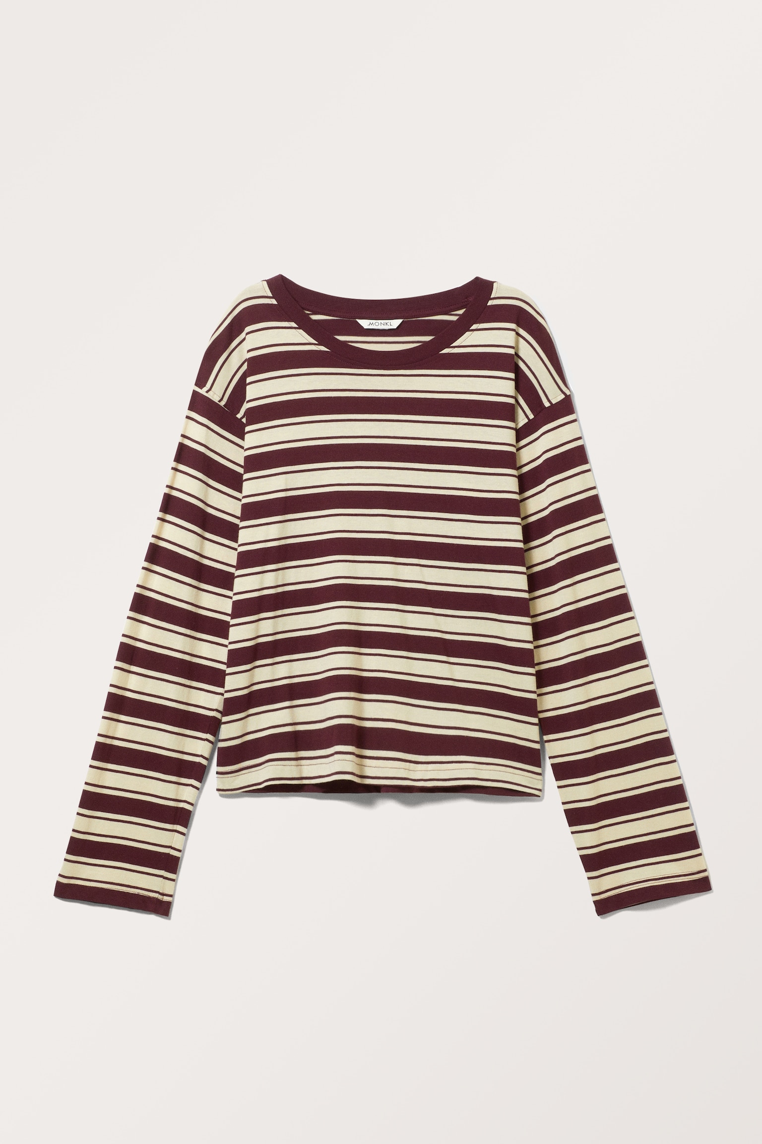 Boxy Sleeve T-Shirt - Red & White Stripe/Blue & Brown Stripes - 2
