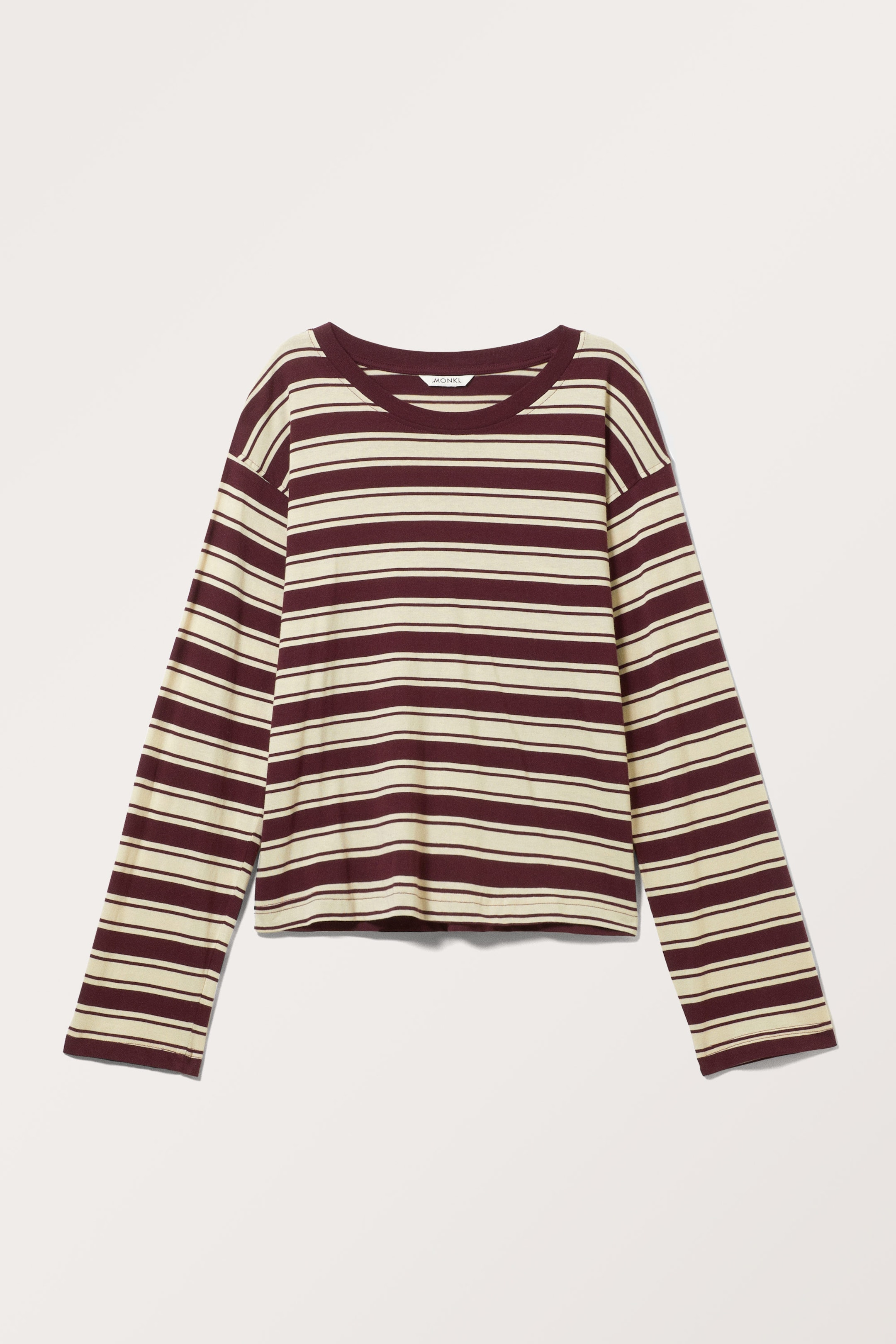 Red & White Stripe - Boxy Sleeve T-Shirt - 1