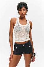 Schwarz - Mini-Shorts mit Utility-Taschen - 1