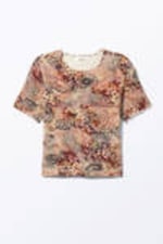 Pink - Leopard-Paisley Pattern - Soft Printed Short-Sleeved T-shirt - 6