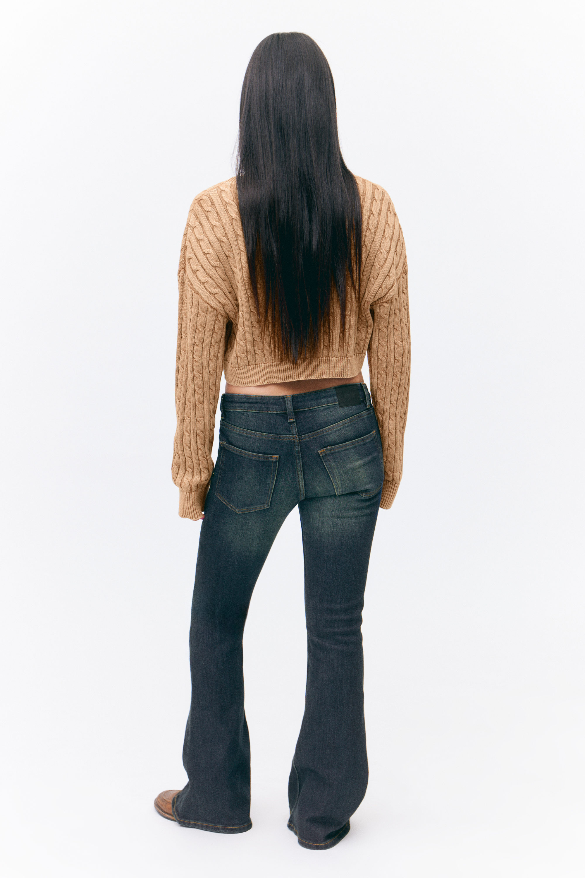 Raven Blue - Dark Blue - Katsumi Low Waist Flared Jeans - 4