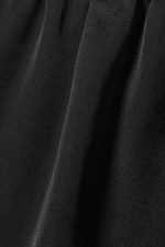 Black - Mini Lace Satin Shorts - 1