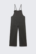 Black - Tie Denim Dungarees - 0