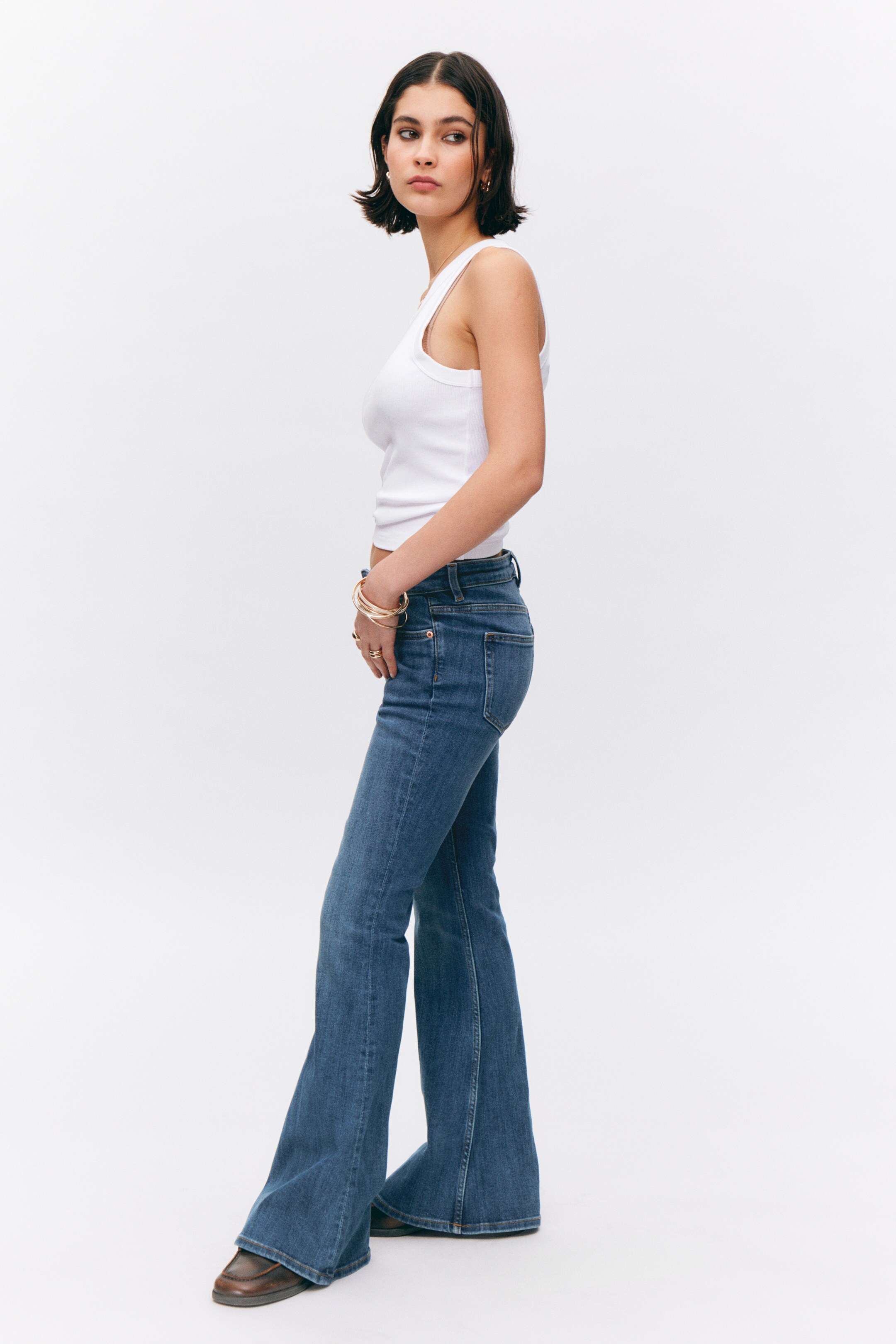 Agrandir l'image: Jean Katsumi taille basse évasé - Bleu coucher de soleil - FEMME | H&M BE 3