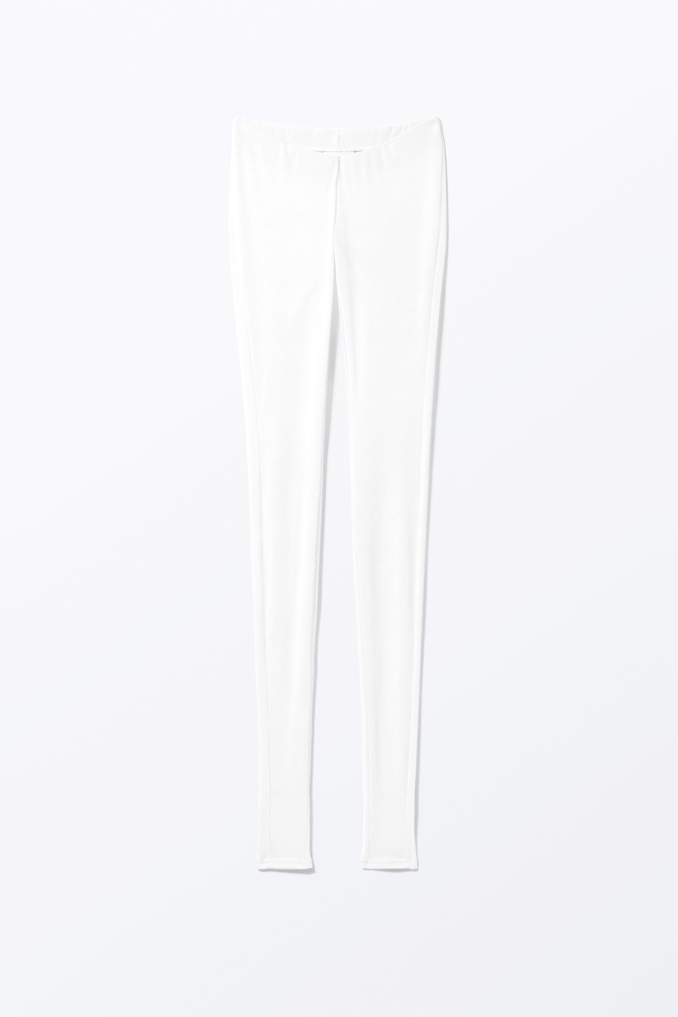 Visa större bild: Skira ribbade tights - Vit - DAM | H&M FI 1