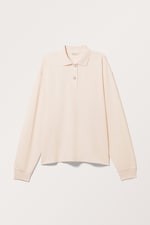 White - Long Sleeve Rugby Polo Top - 0