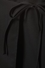 Black - Mini Wrap Skirt - 1