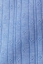 Dusty Blue - Soft Pointelle Pyjama Shorts - 7