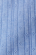 Dusty Blue - Soft Pointelle Pyjama Shorts - 1