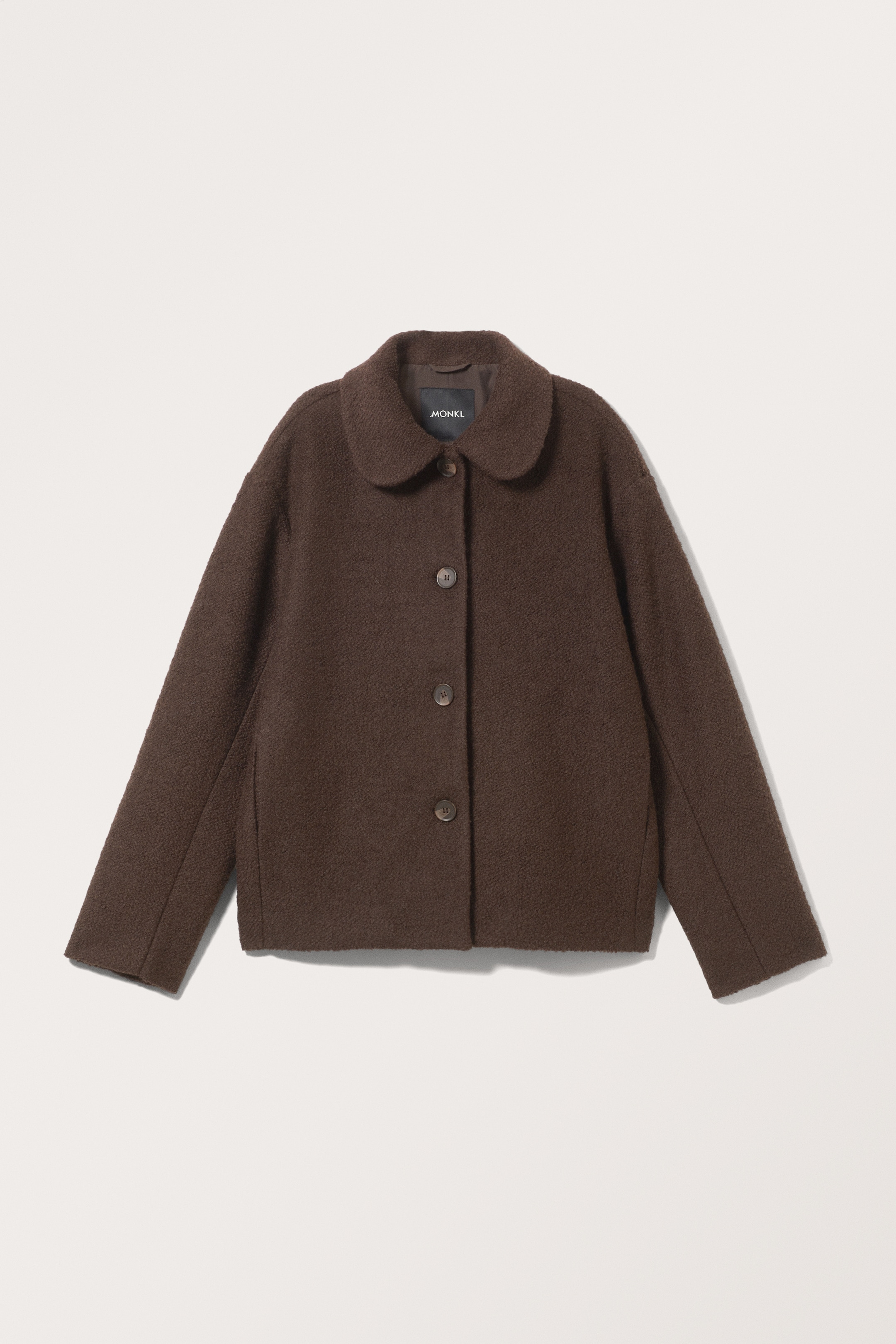 View larger image: Single-breasted Wool Blend Jacket - Dark Brown - Ladies | H&M GB 1