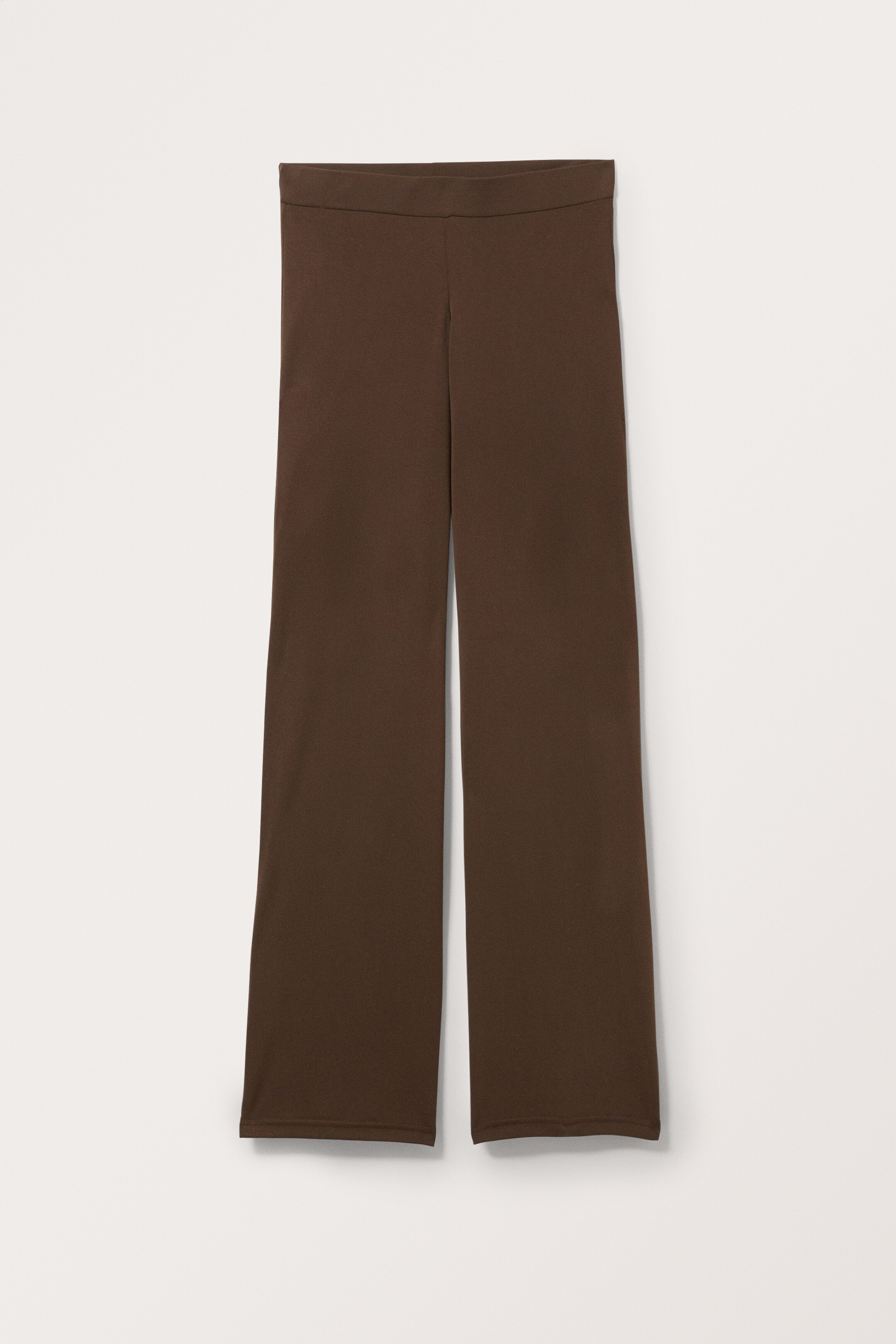 Ingrandisci l'immagine: Wide leg super-soft trousers - Dark Brown - DONNA | H&M CH 1