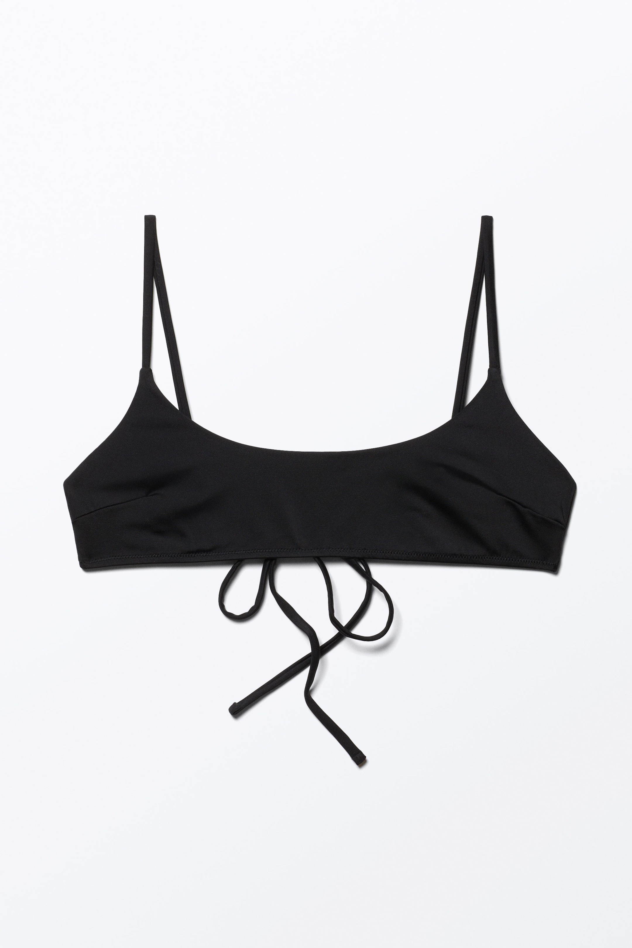 Svart - Djupringad bikinitopp - 0