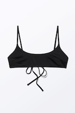 Svart - Djupringad bikinitopp - 0