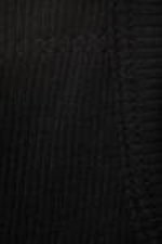 Black - Cropped Ribbed Tank Top - 7