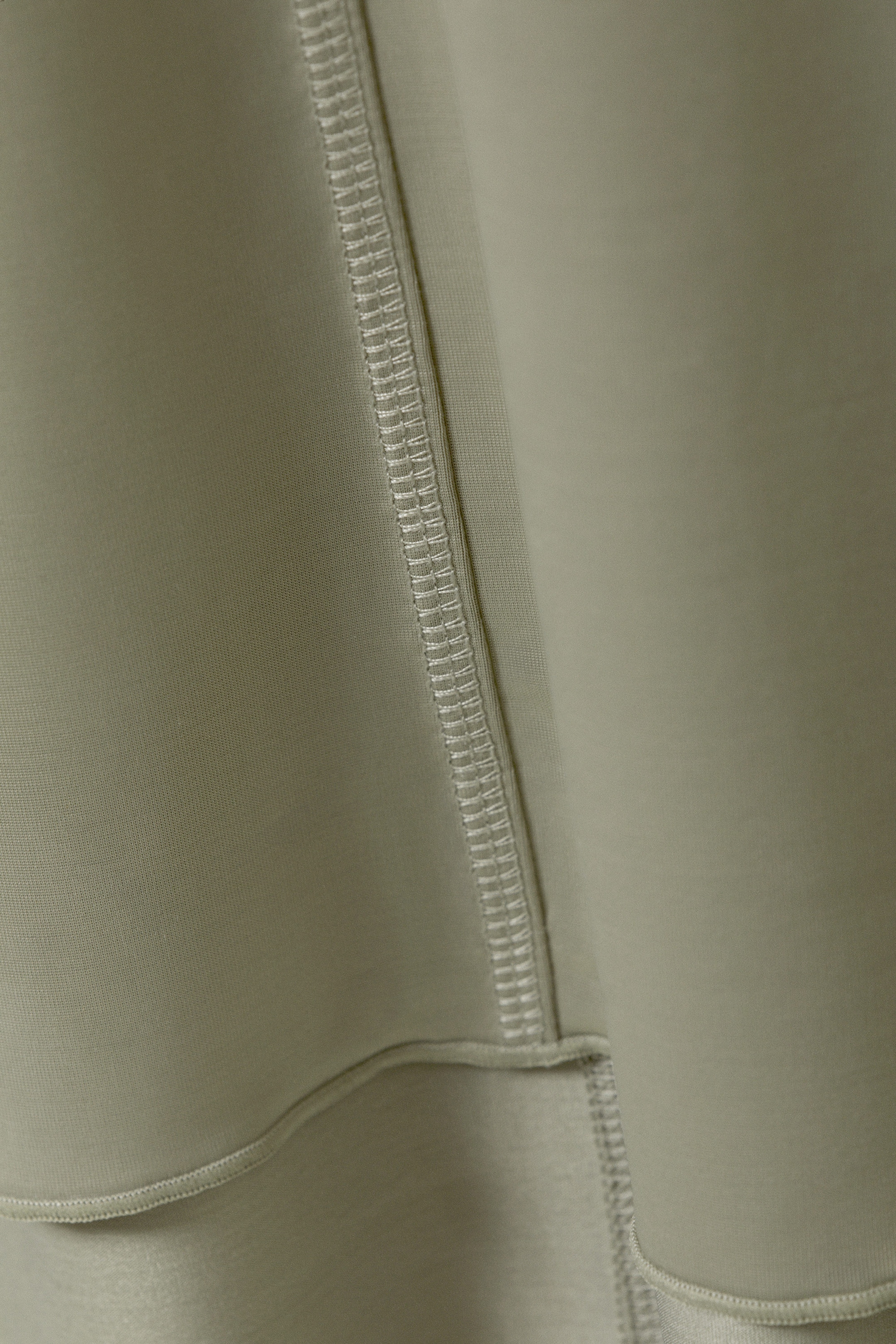 Khaki Green - Flowy High-Low Maxi Skirt - 4