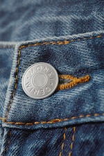 Bleu Gabby - Jean Aimo droit taille mi-haute - 1