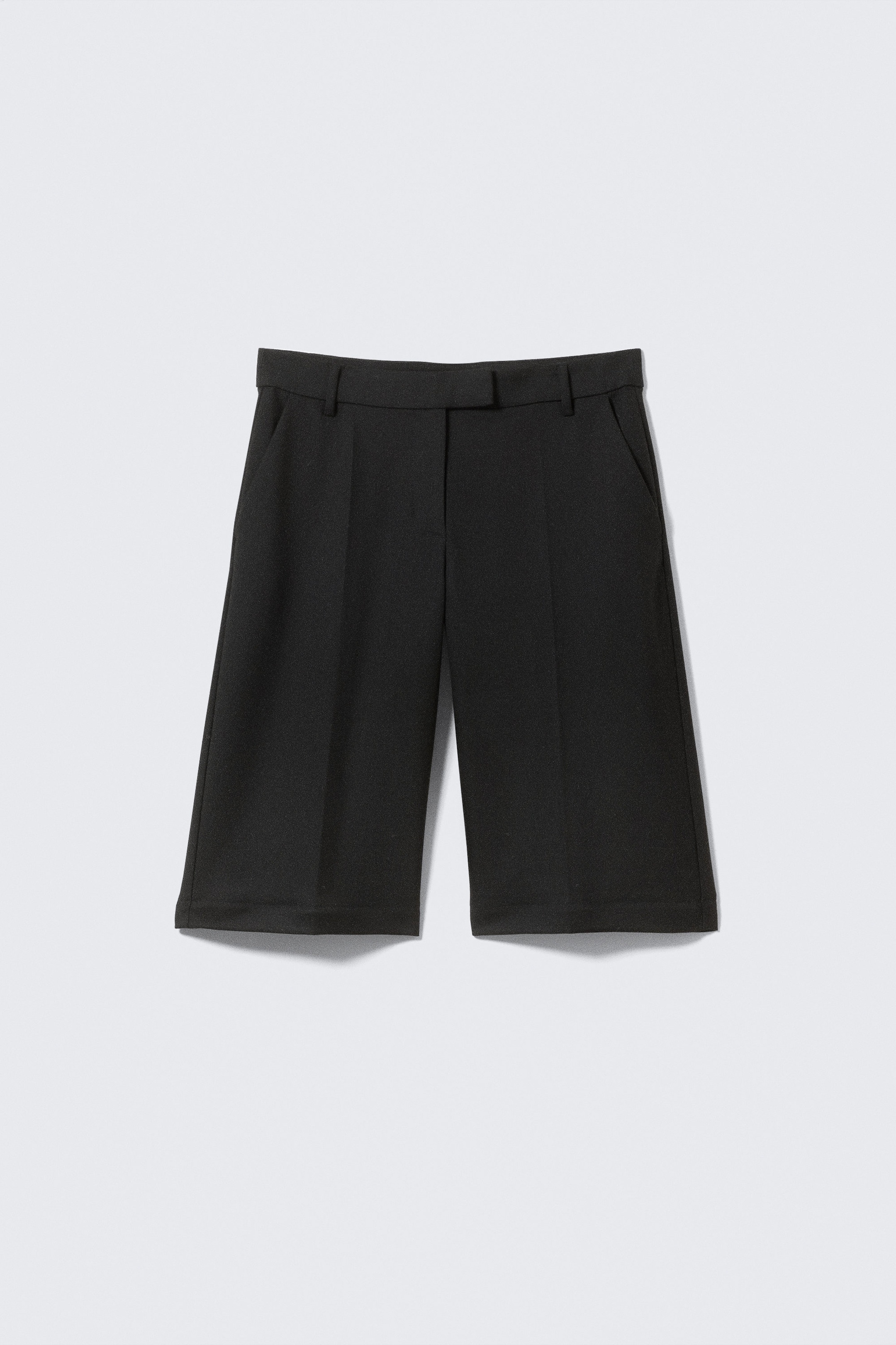 Black - Low Waisted Zip-Off Suit Trousers - 5