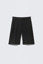 Black - Low Waisted Zip-Off Suit Trousers - 5