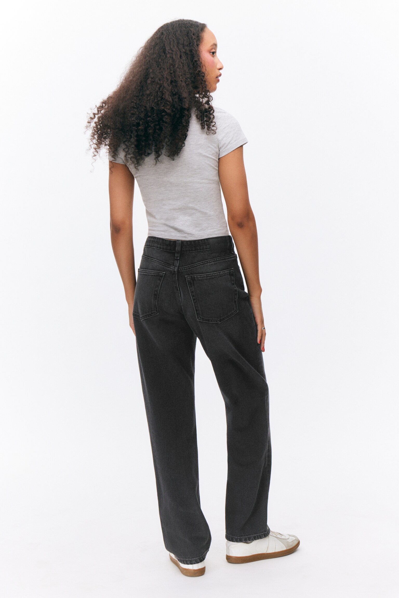 Aimo Mid Straight Jeans - Midnight Black - Black/Sunset Blue - 6