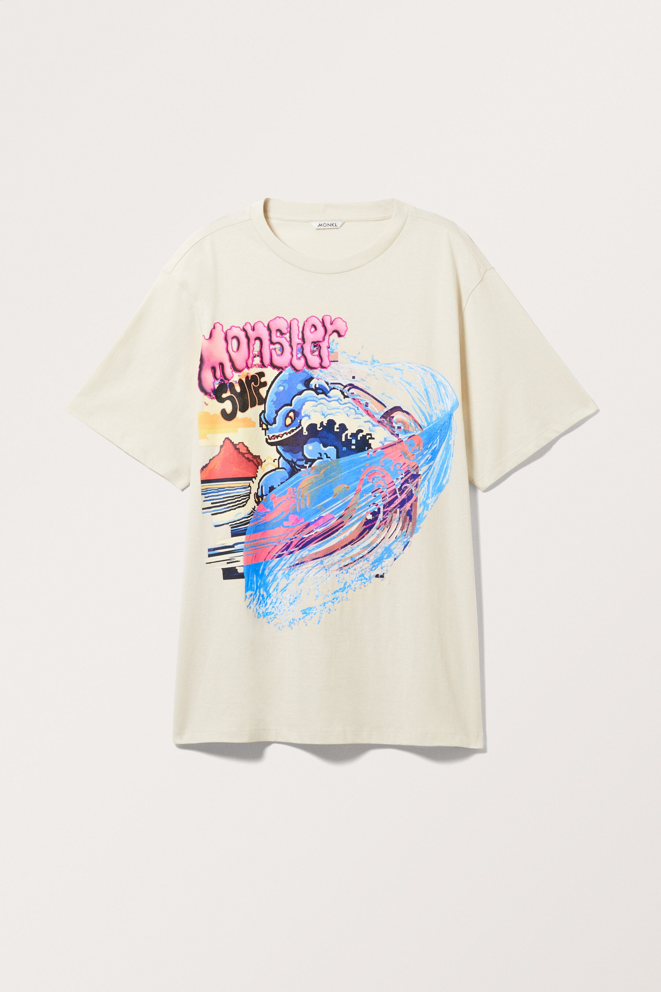 Monster Surf - Oversized Throw-on T-shirt - 0