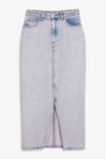 Rosatonade - Midilång denimkjol - 0
