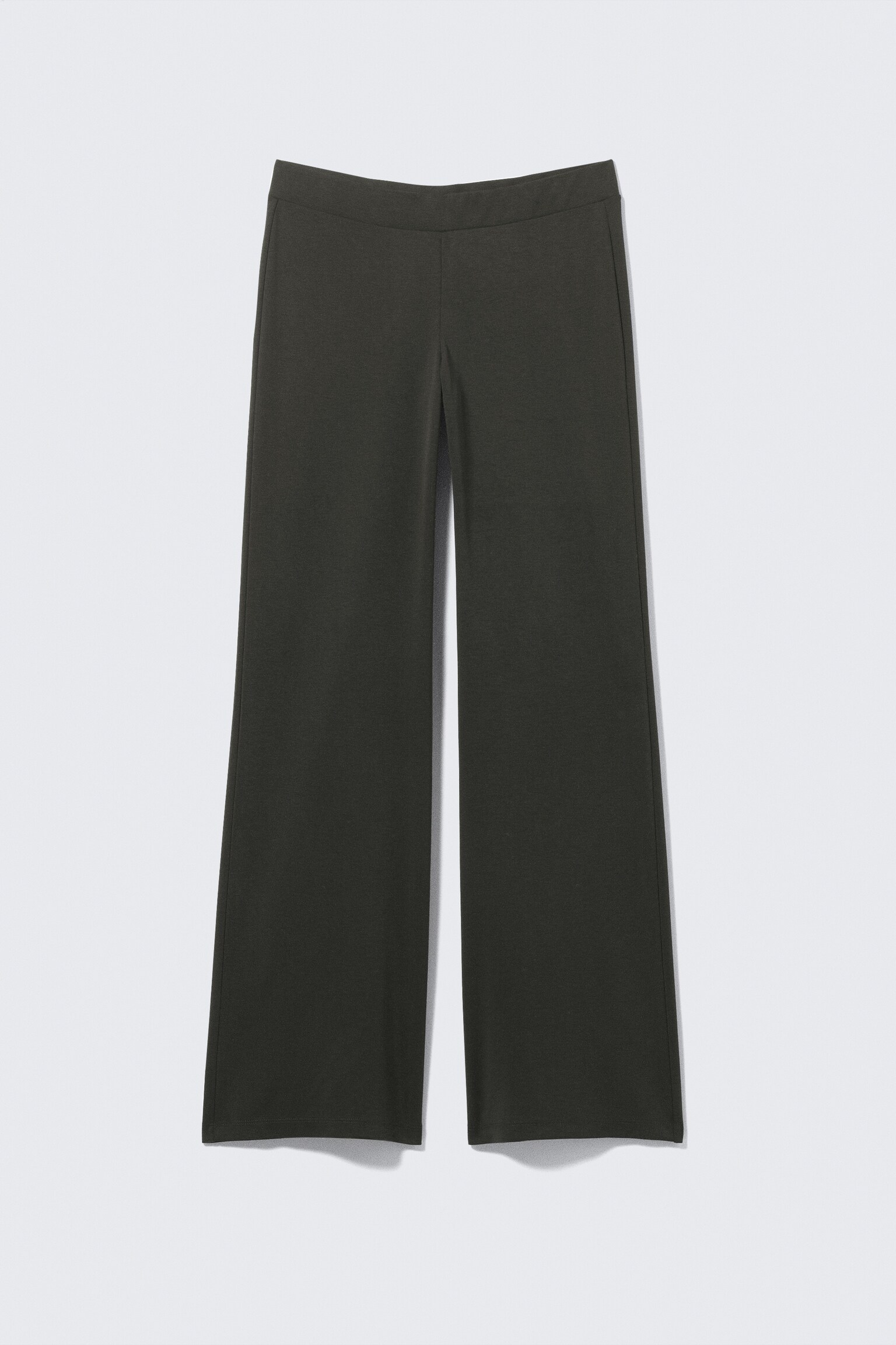 Weiche Leggings mit niedriger Taille - Schwarz