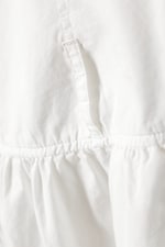 White - Gathered Cotton Poplin Maxi Skirt - 4