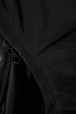 Black - Ruched Crescent Shoulder Bag - 3